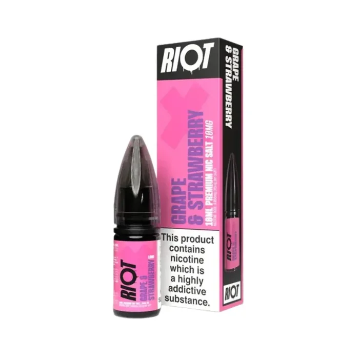 Riot X Grape & Strawberry Nic Salt 10ml