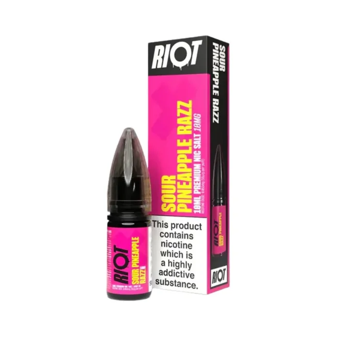 Riot X Sour Pineapple Razz Nic Salt 10ml