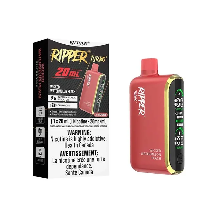 Ripper Turbo 3 30K Disposable – Wicked Watermelon Peach (ON)
