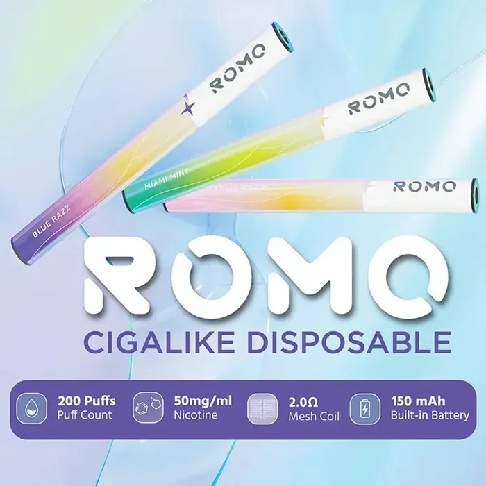 Romo 200 Puffs Disposable Vape 5PK