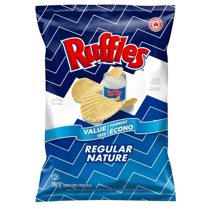 Ruffles croustilles Nature, 380 g