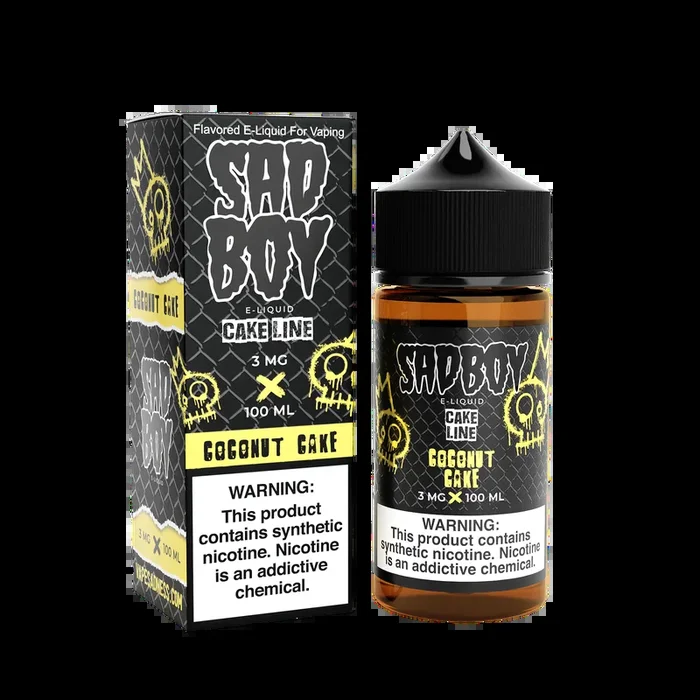 SADBOY E-Liquid – Coconut Cake 100ML – Cake Line Series