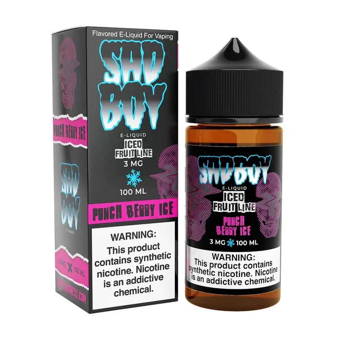 SADBOY E-Liquid – Punch Berry ICE 100ML – Iced Fruit Line Series