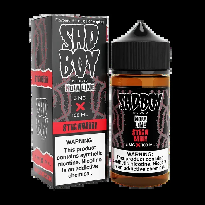 SADBOY E-Liquid – Strawberry 100ML – Nola Line Series