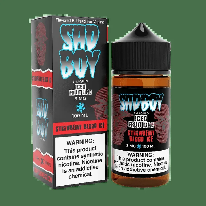 SADBOY E-Liquid – Strawberry Blood ICE 100ML – Iced Fruit Line Series