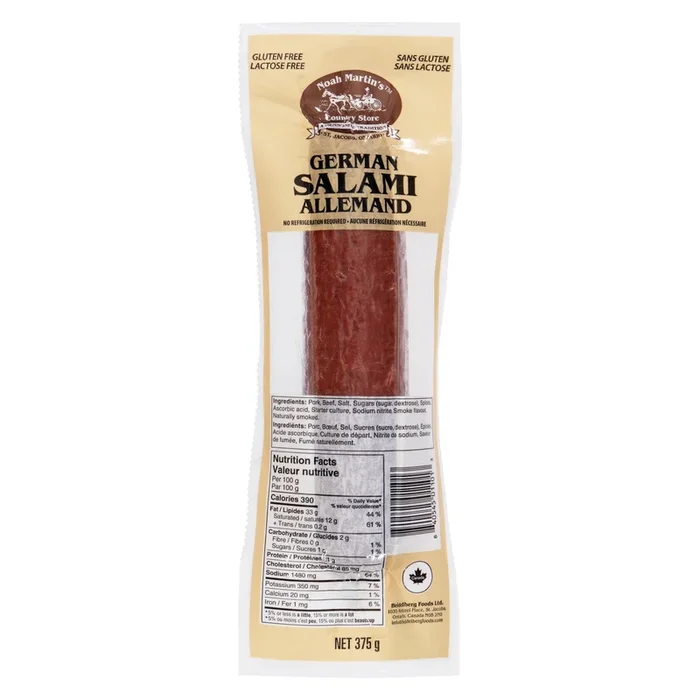 Salami allemand Noah Martin’s, 375 g