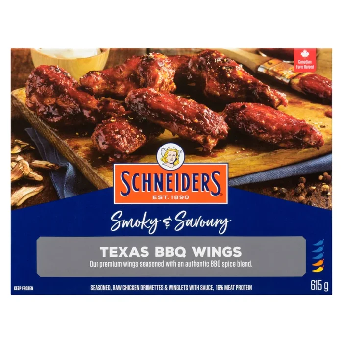 Schneider’s Smoky and Savoury BBQ Wings, 615-g