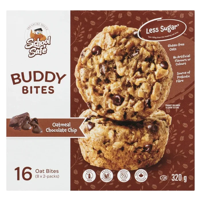 School Safe Buddy Bites Oatmeal Chocolate Chip, 320 g