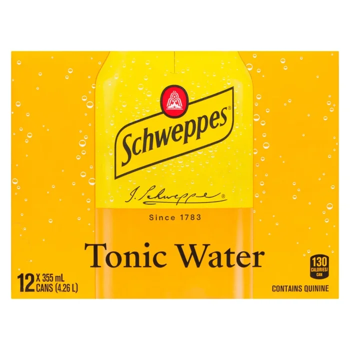 Schweppes Tonic Water, 355 ml, 12-Pack
