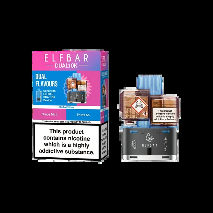 Shisha Edition Elfbar Dual 10k Refill Pack