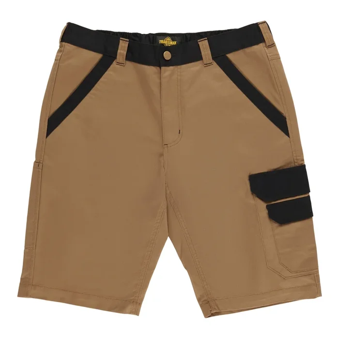 Short de travail cargo aux couleurs contrastantes Tradesmax Pro pour hommes