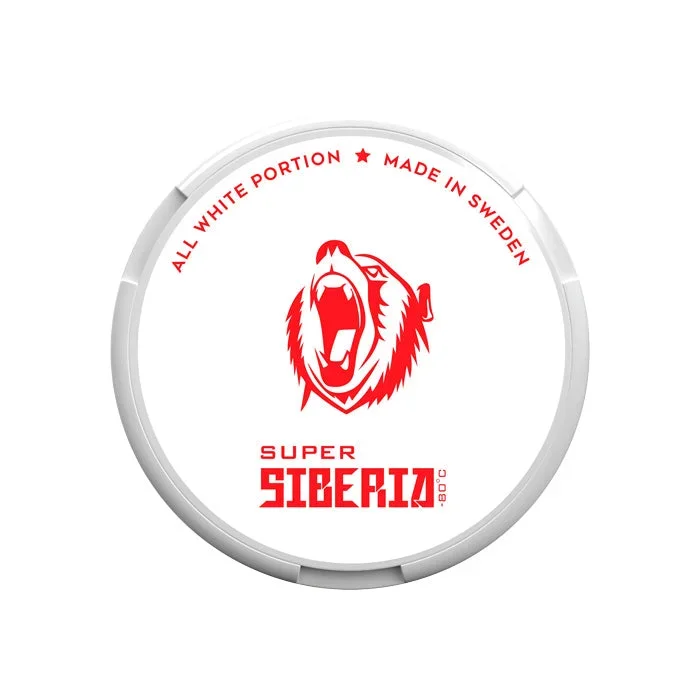 Siberia All White Super Slim Nicotine Pouches