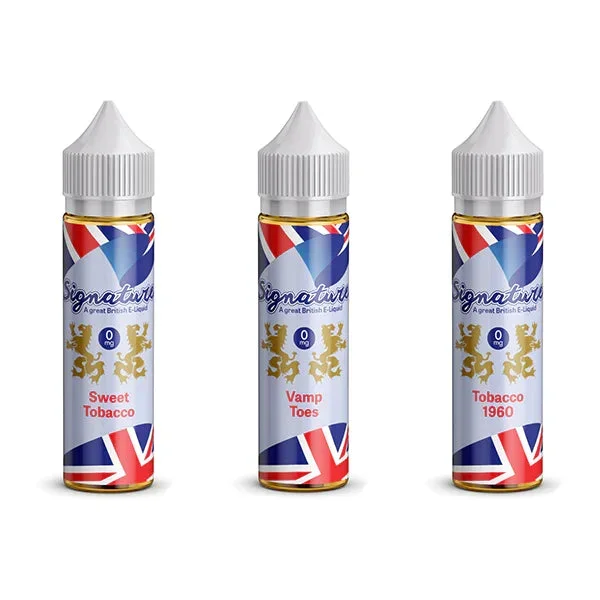 Signature Vapours 50ml E-liquid 0mg (50VG/50PG)