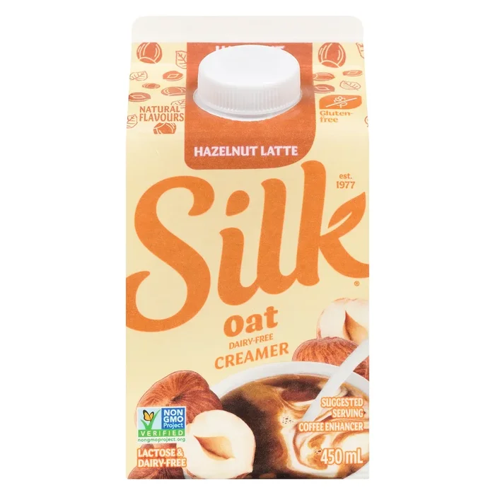 Silk Hazelnut Latte Oat Creamer, 450 ml