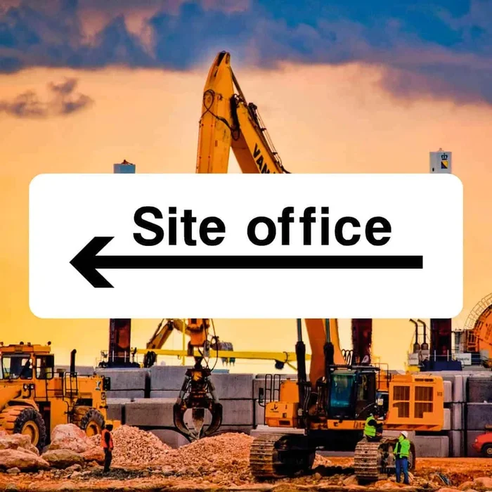 Site Office Left Sign