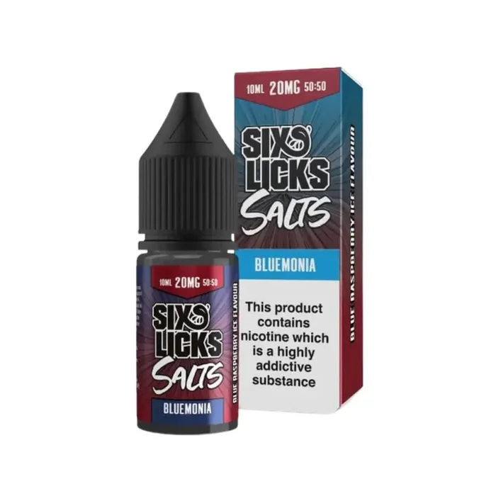 Six Licks Bluemonia 10ml Nic Salt E-liquid