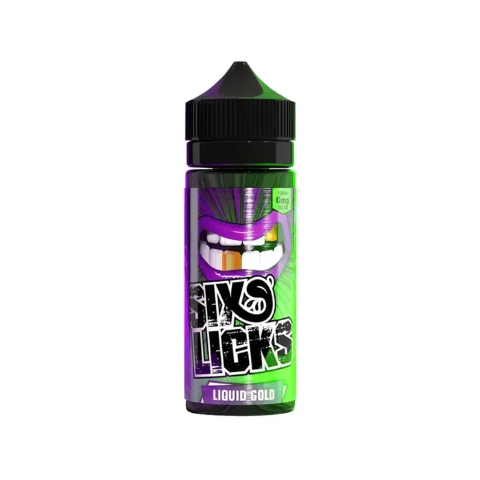 Six Licks Liquid Gold 100ml Shortfill E-liquid
