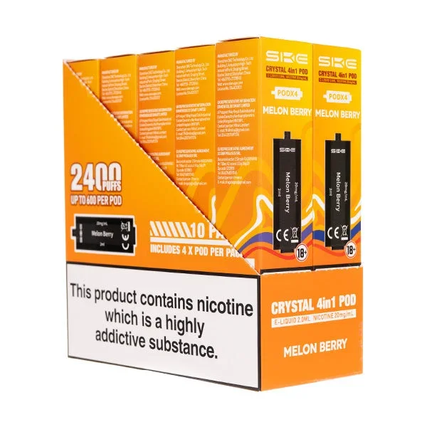 SKE 4 in 1 Prefilled Pods – 4PK [Box of 10]