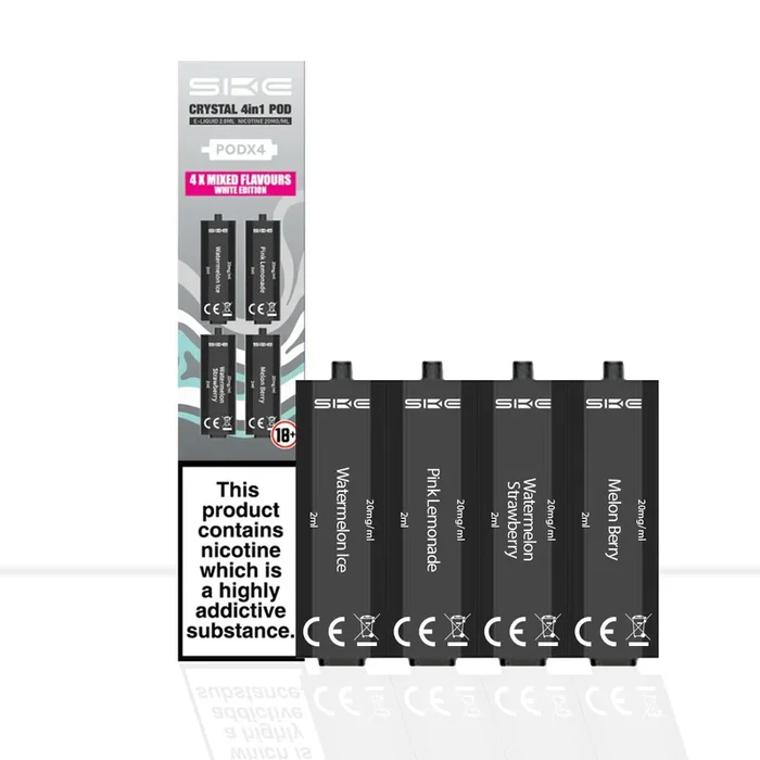 SKE Crystal 4In1 White Edition Vape Pods