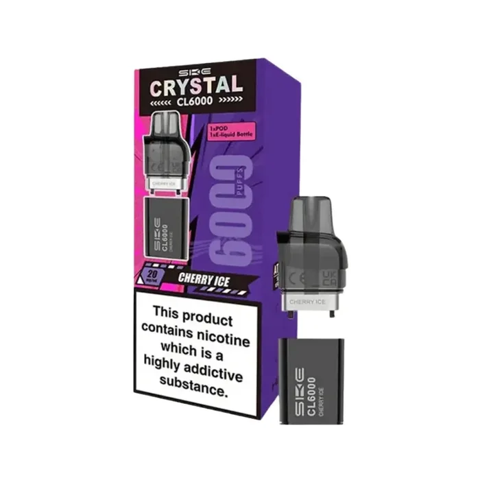 SKE Crystal CL6000 Cherry Ice Prefilled Vape Pods