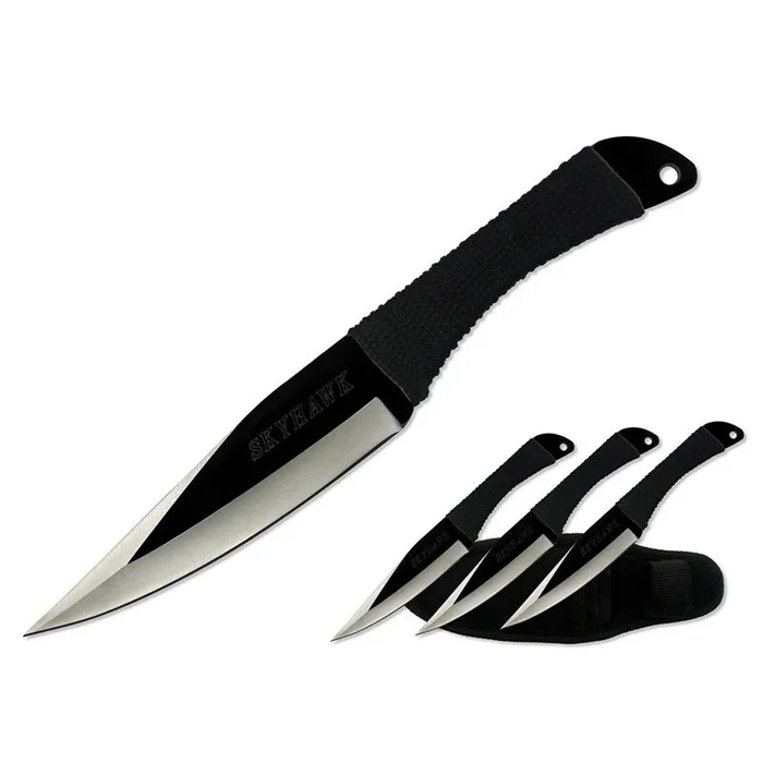 Skyhawk – 9″ Iron Shinai Throwing Knife Set