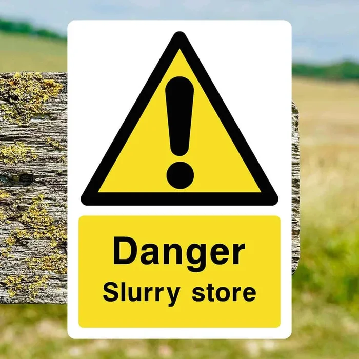 Slurry Store Warning Sign