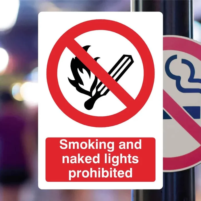 Smoke-Free Site Warning Sign