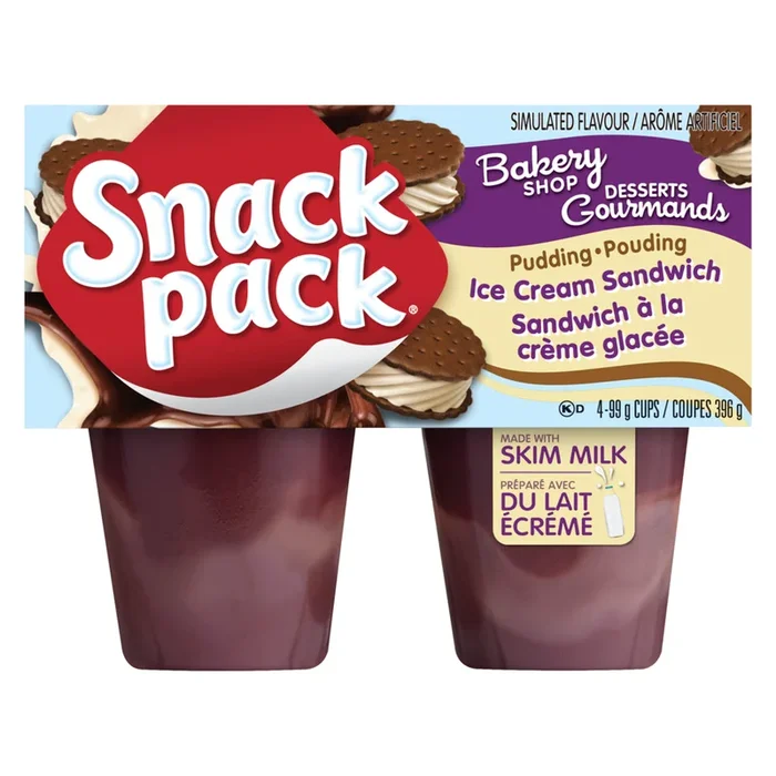 Snack Pack Pudding Chocolate, 4-Pack, 99-g