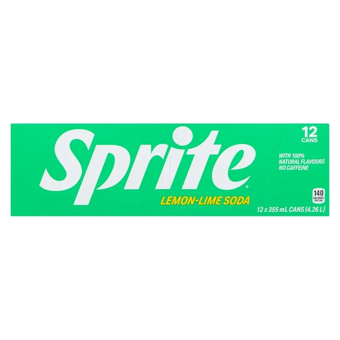 Soda citron-lime Sprite, emb. de 12 – 355 ml