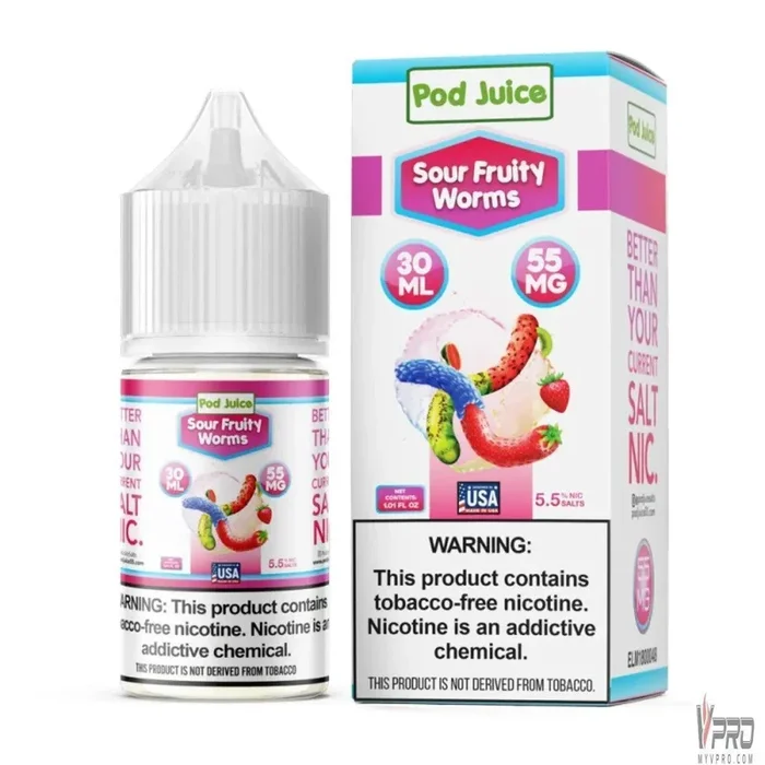 Sour Fruity Worms – POD Juice Synthetic Salt 30mL