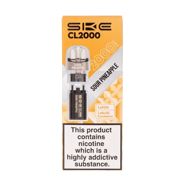 Sour Pineapple CL2000 Prefilled Pod + Refill by SKE