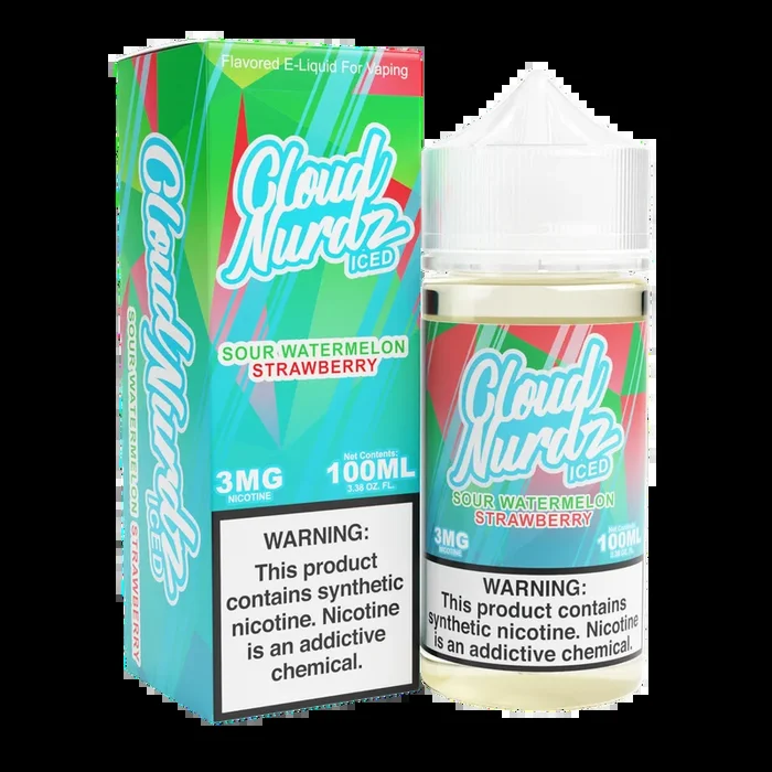 Sour Watermelon Strawberry Iced by Cloud Nurdz TFN 100mL