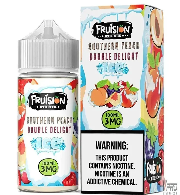 Southern Peach Double Delight Ice – Fruision Juice Co 100mL