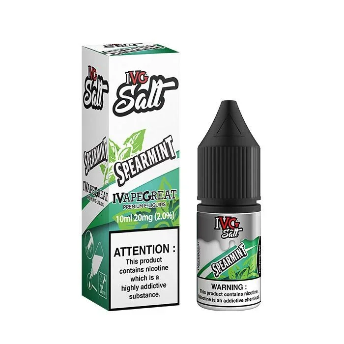 Spearmint 10ml E-Liquid 10ml Nic Salt E-Liquid by IVG