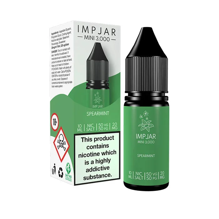 Spearmint 10ml Nic Salt E-Liquid by Imp Jar