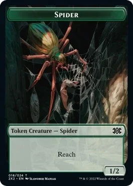 Spider // Monk Double-Sided Token (18 // 6) (2X2)