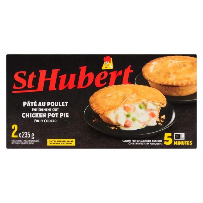 St Hubert Fully Cooked Chicken Pot Pie, 2-Pack, 235-g