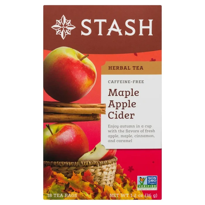 Stash Herbal Tea Caffeine-Free Maple Apple Cider, 18-Pack, 36 g