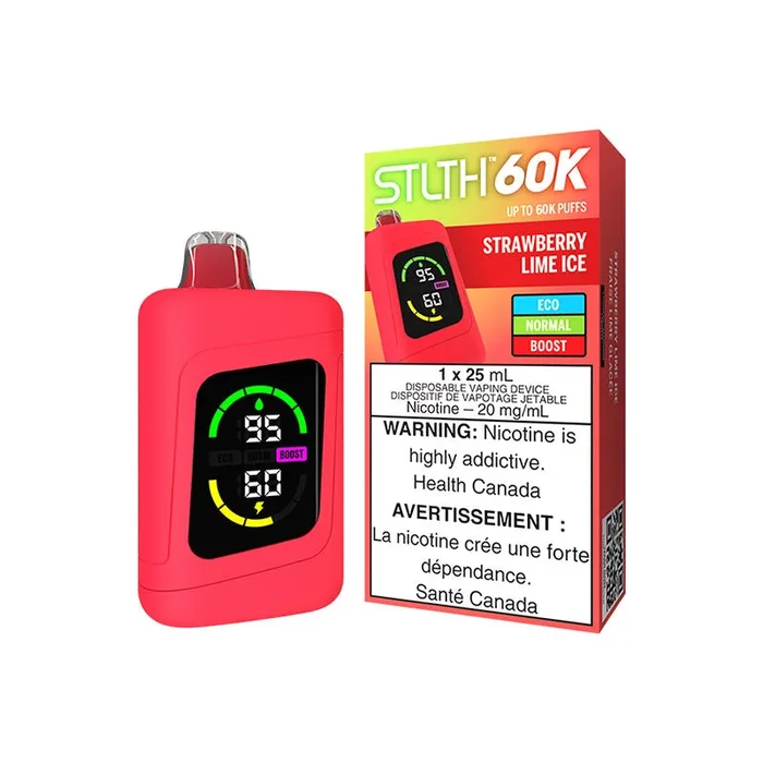 STLTH 60K Disposable – Strawberry Lime Ice (ON)