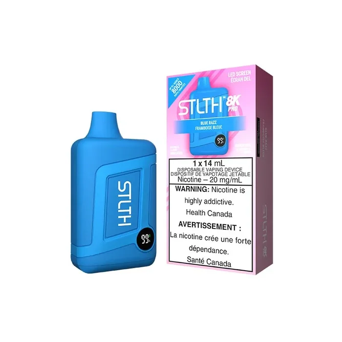STLTH 8K Pro Disposable – Blue Razz