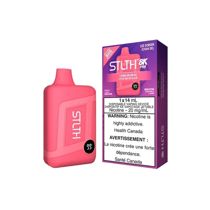 STLTH 8K Pro Disposable – Lychee Melon Ice (ON)