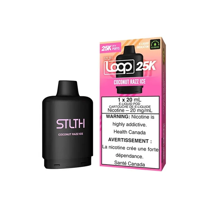 STLTH LOOP 25K Pod Pack – Coconut Razz Ice (AB)