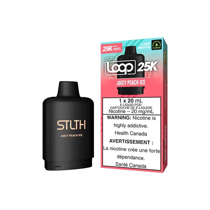 STLTH LOOP 25K Pod Pack – Juicy Peach Ice (FED)