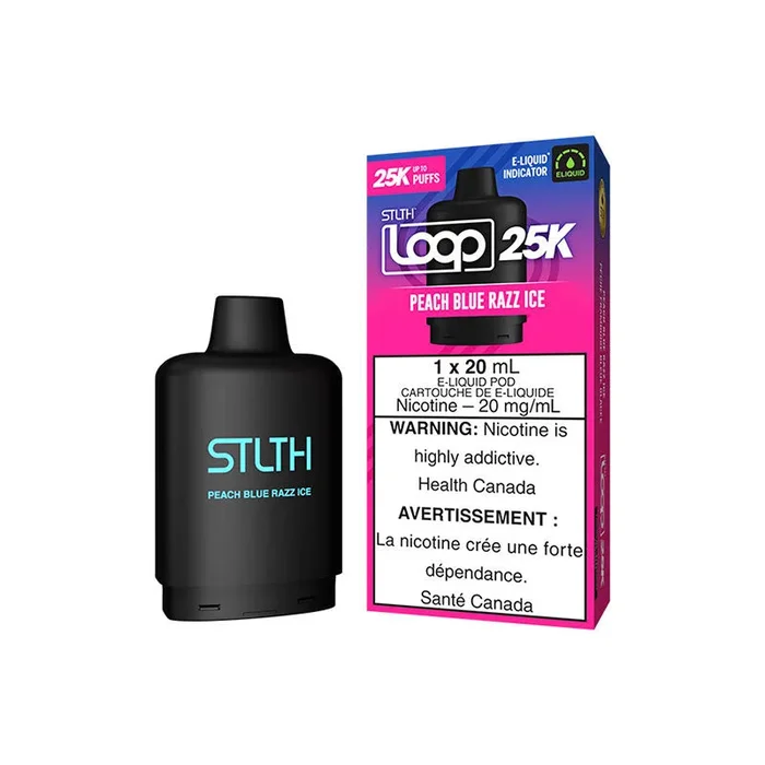 STLTH LOOP 25K Pod Pack – Peach Blue Razz Ice (FED)