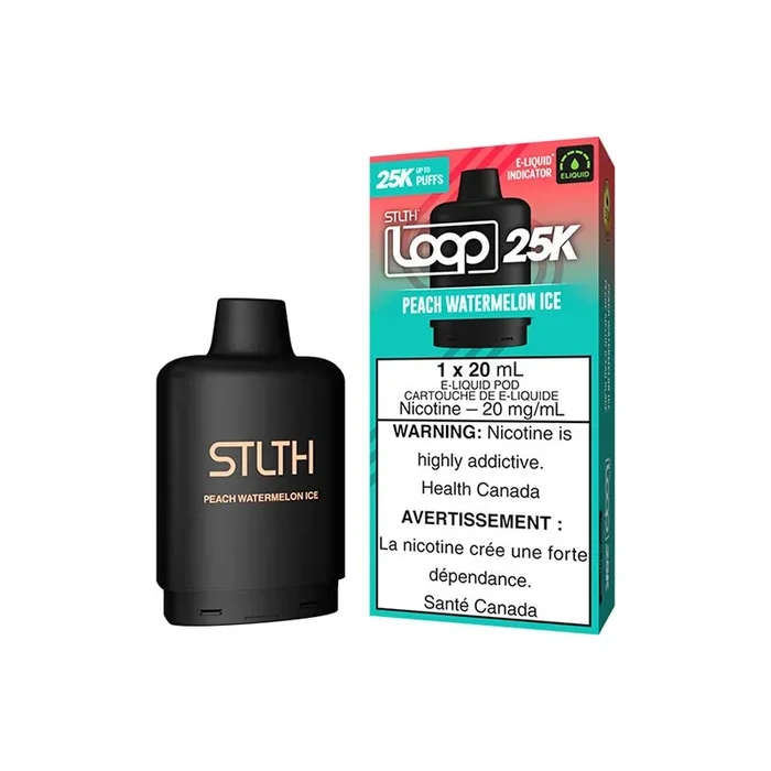 STLTH LOOP 25K Pod Pack – Peach Watermelon Ice (ON)