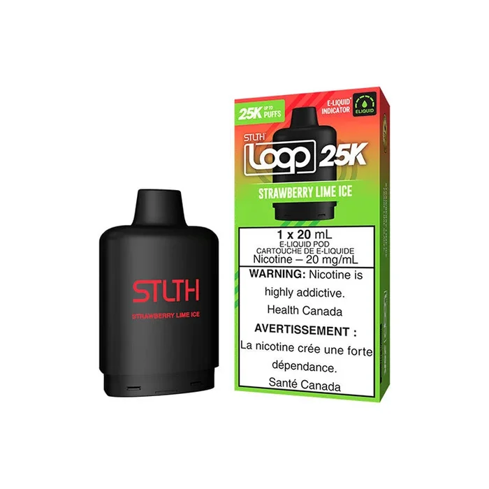 STLTH LOOP 25K Pod Pack – Strawberry Lime Ice (FED)