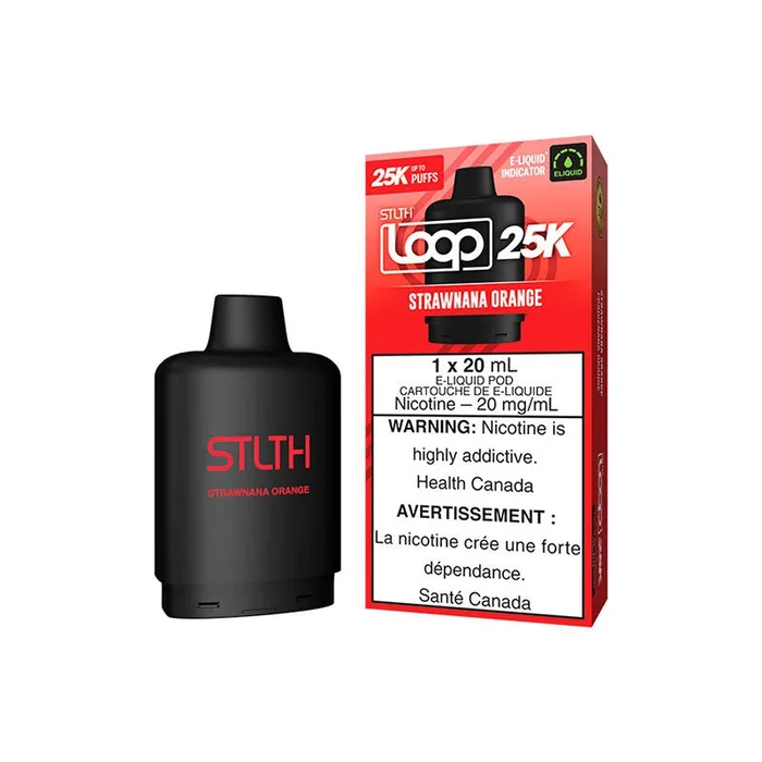 STLTH LOOP 25K Pod Pack – Strawnana Orange (ON)