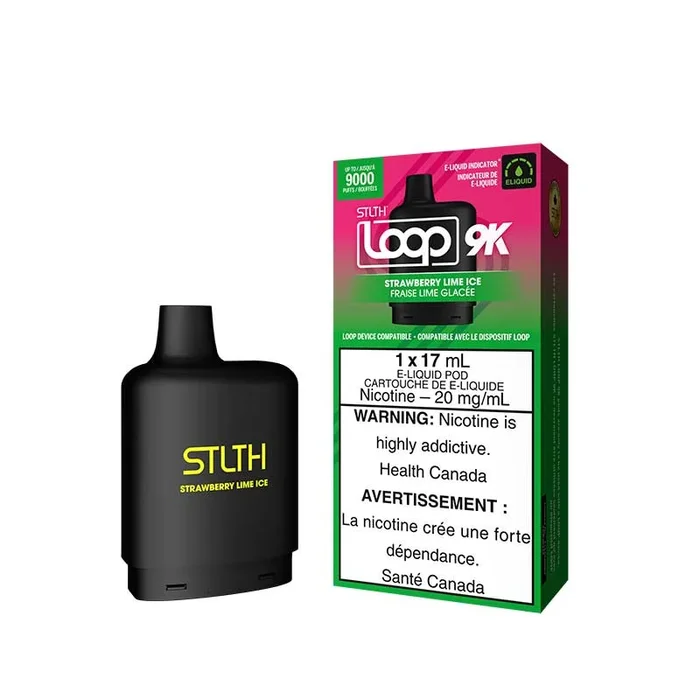 STLTH LOOP 9K Pod Pack – Strawberry Lime Ice