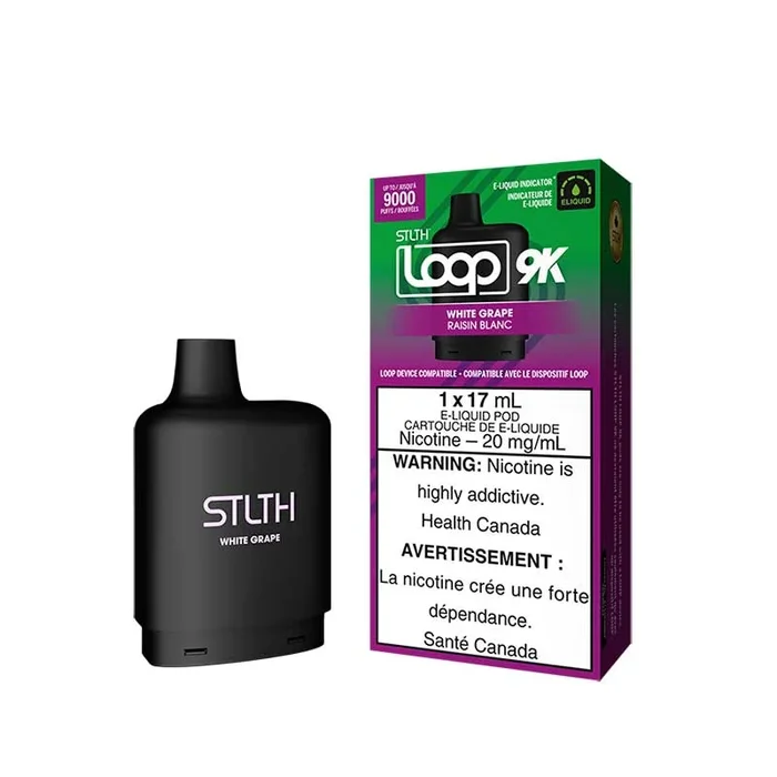 STLTH LOOP 9K Pod Pack – White Grape (ON)