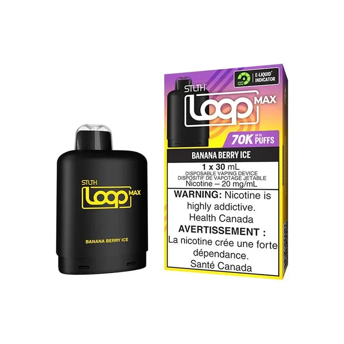 STLTH LOOP MAX Pod Pack – Banana Berry Ice (ON)